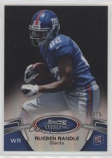 2012 Bowman Sterling Black Refractor 13/75 Rueben Randle #25 0f6