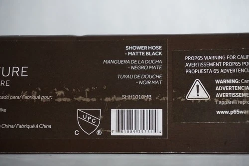 Signature Hardware SHH1010MB 60" Stretchable Hand Shower Hose - Matte Black New - Picture 10 of 11