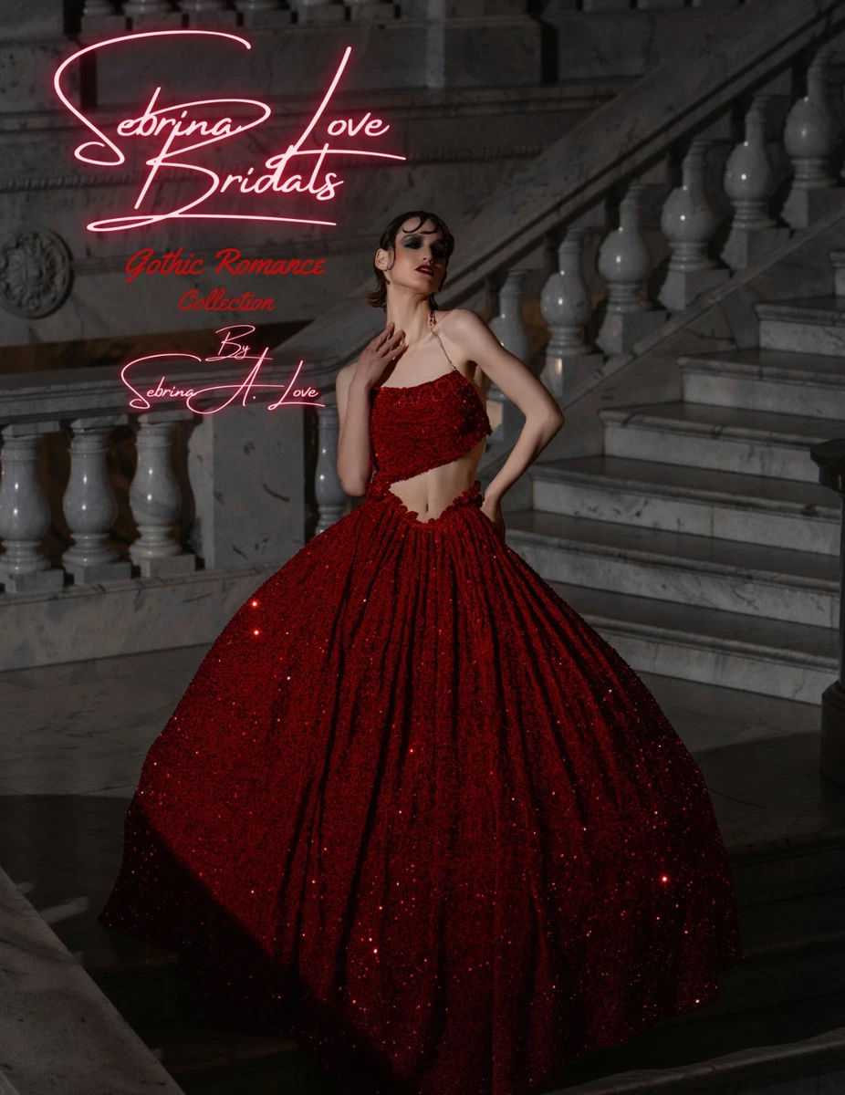 Sequin Ball Gown Red Wedding Dresses for sale | eBay