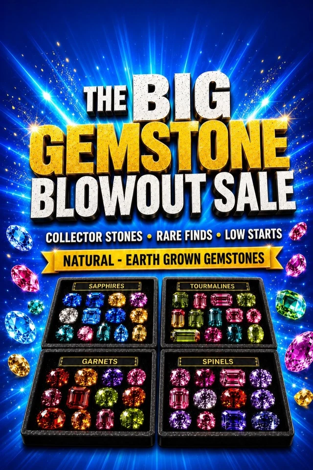 The Big Gemstone Blowout Sale - 1¢ Wonders, Rare Finds & Collector Stones