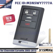 Smart Remote Key Fob With Blade M3n5wy7777a For 2005-2013 Chevrolet Corvette