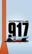 Vintage * PORSCHE 917 * Iconic Racing Image, Multiple sized Poster / Prints
