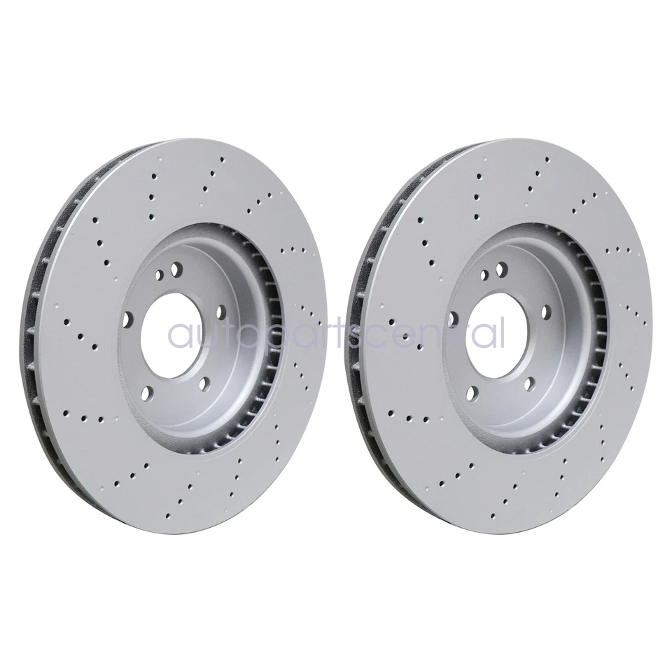 2 piezas discos de freno traseros izquierdo+derecho rotores para Mercedes Benz G63 463 AMG 2019-2023 Foto 2 de 4