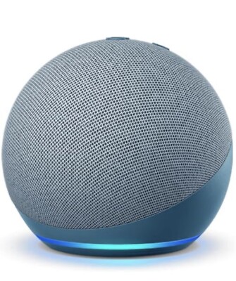 New Amazon Alexa Echo Dot 4th Generation - Compact Smart Speaker Twilight Blue