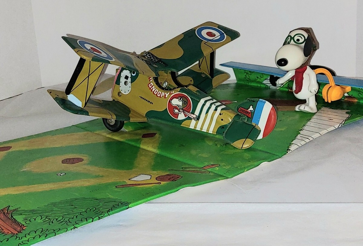 Skediddler & Snoopy's Sopwith Camel biplane with airfield complete