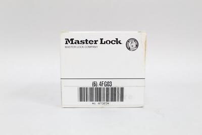 Master Lock Lockout Padlock - Keyed Alike, 1 1 2'' Shackle, Red - 6 Pack (4FG03)