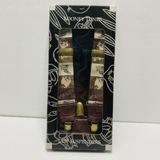 Vintage Rare 1996 Warner Bros. Looney Tunes Clip Suspenders Tasmanian Devil