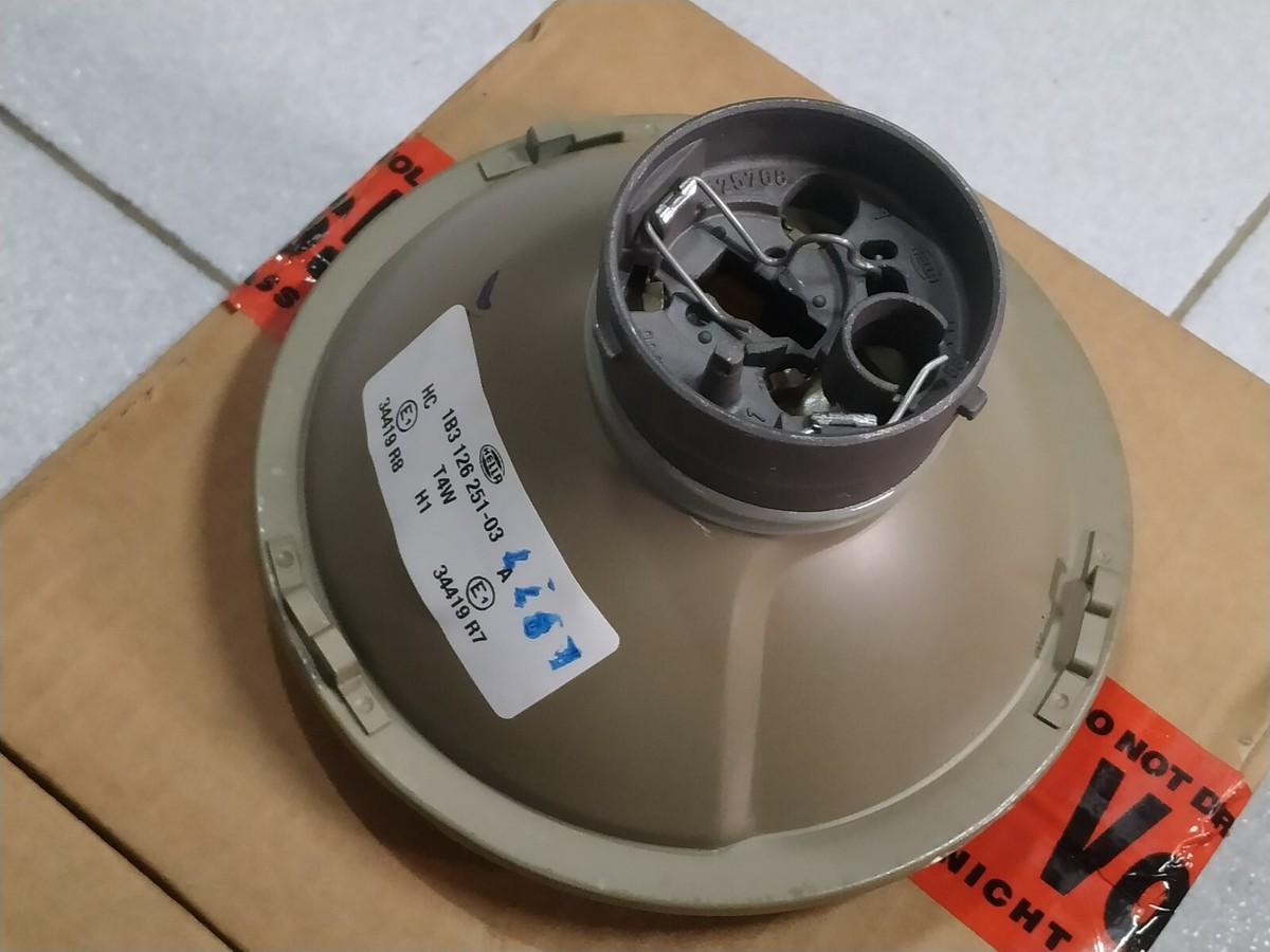 BMW E21-E12-E24 headlight low beams(2) insert yellow !!NEW  