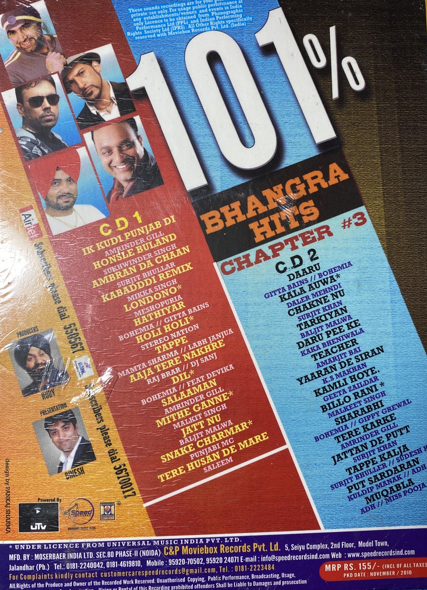 101 % BHANGRA HITS CHAPTER #3. | eBay