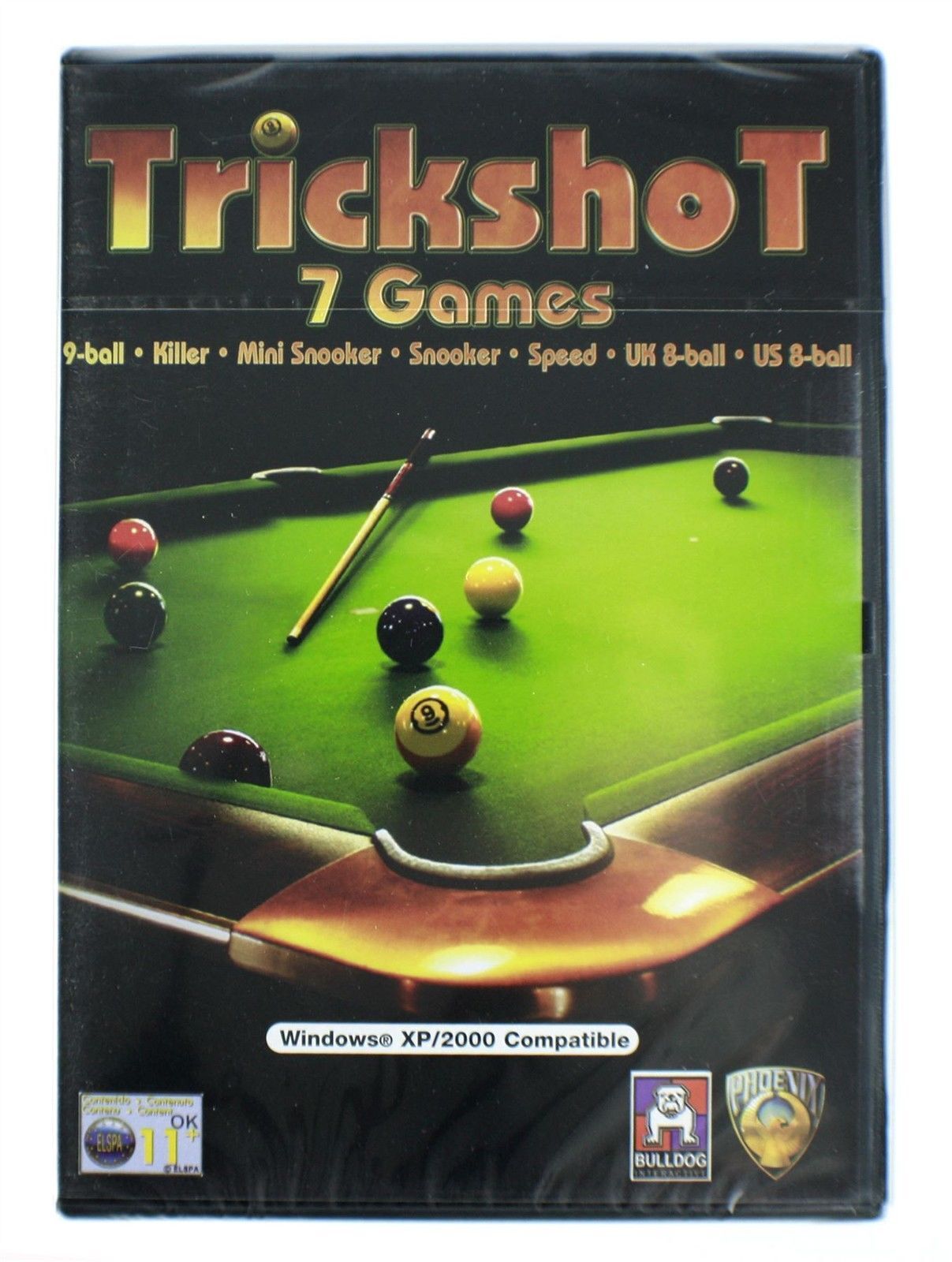 Trickshot PC CD ROM 7 Snooker Pool Games On One Disc Windows XP