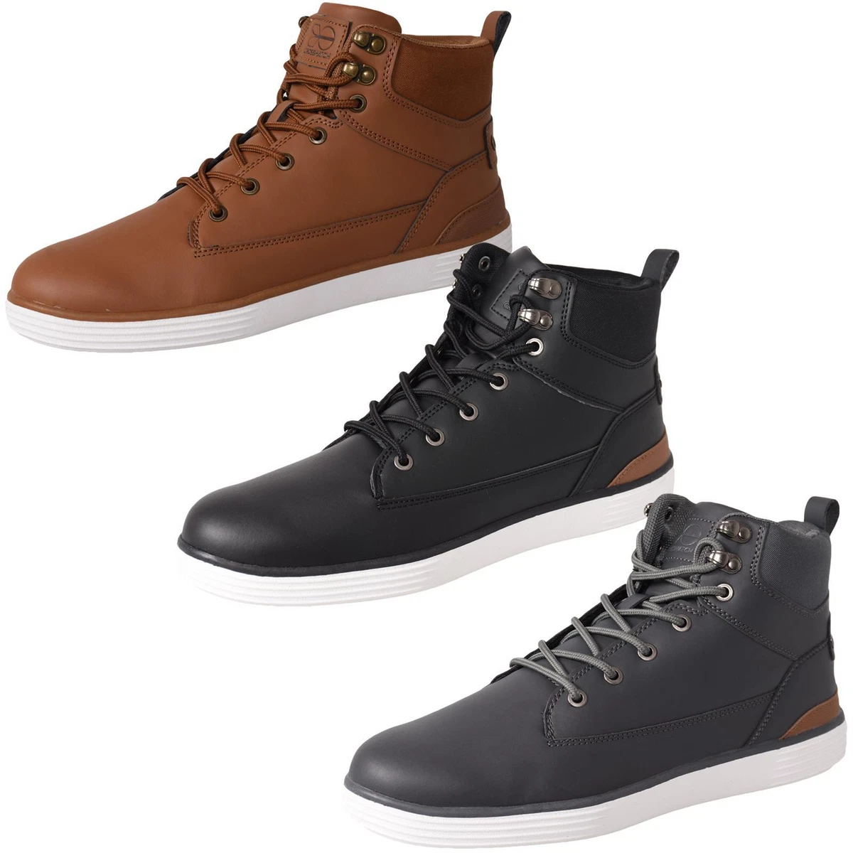 Mens black ankle trainers 2025