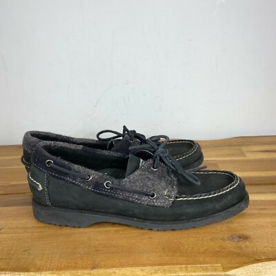 SEBAGO×FILSON モカシンシューズ Filson X Sebago Chukka Boots Canvas Leather Wax Vibram Black