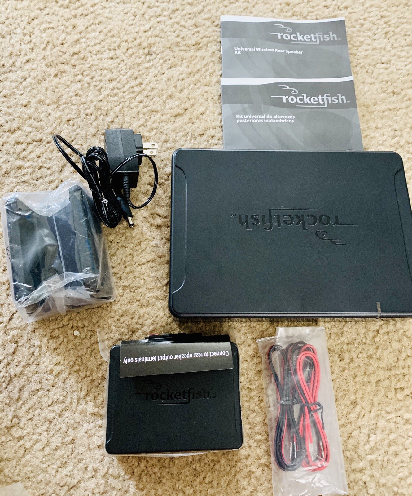 rocketfish universal wireless rear speaker kit