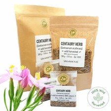 Organic CENTAURY HERB Wild Harvested Dried Cut Centaurium Erythrae Tea