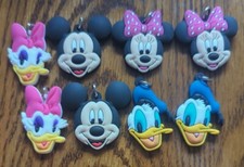 Lot Of 8 Charms Mickey For Jewelry Necklaces