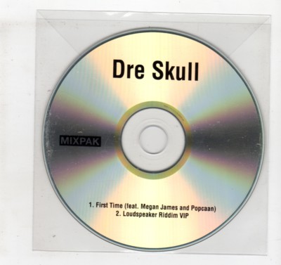 (IG695) Dre Skull, First Time / Loudspeaker Riddim VIP - DJ CD
