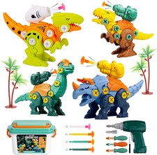 Dinosaur Toys for Kids 3-5, Take Apart Dinosaurs Toys, Shooting Construction