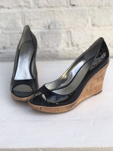 black patent wedge shoes