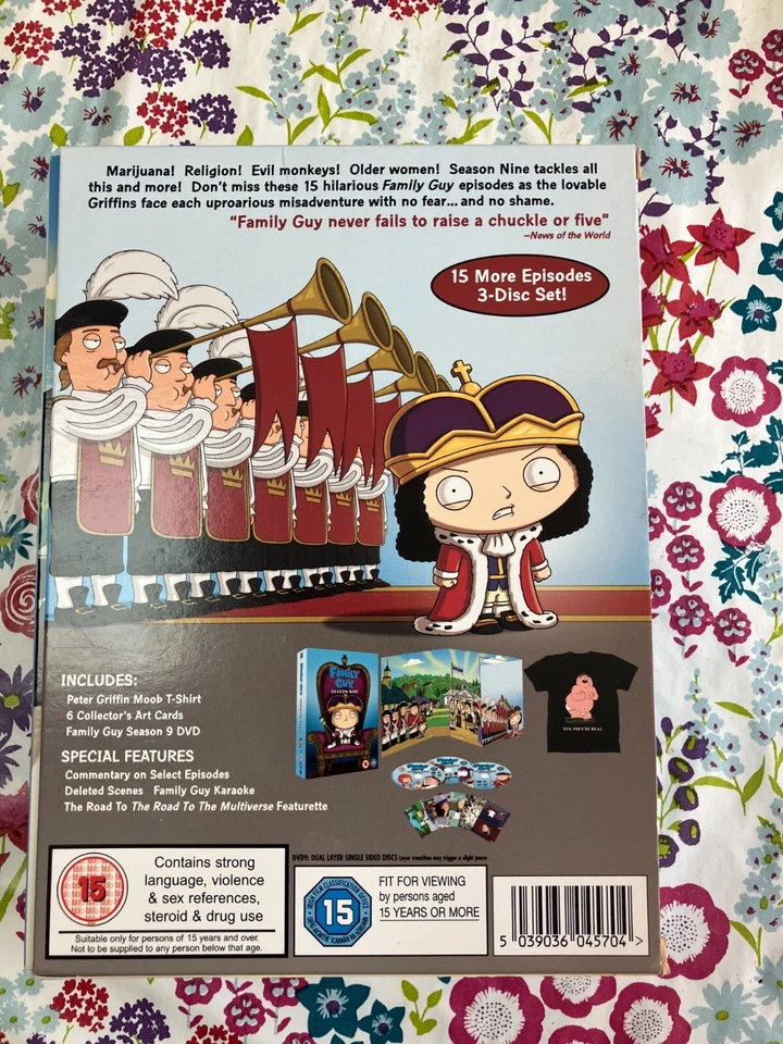 Family Guy DVD - Season 9 - Special Box Set (T-Shirt/Art Cards) - MINT - Image 2 of 4