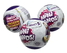 Lot of 3 - 5 Surprise Zuru Mini Brands! Series 5 New Sealed Balls Frozen Moment