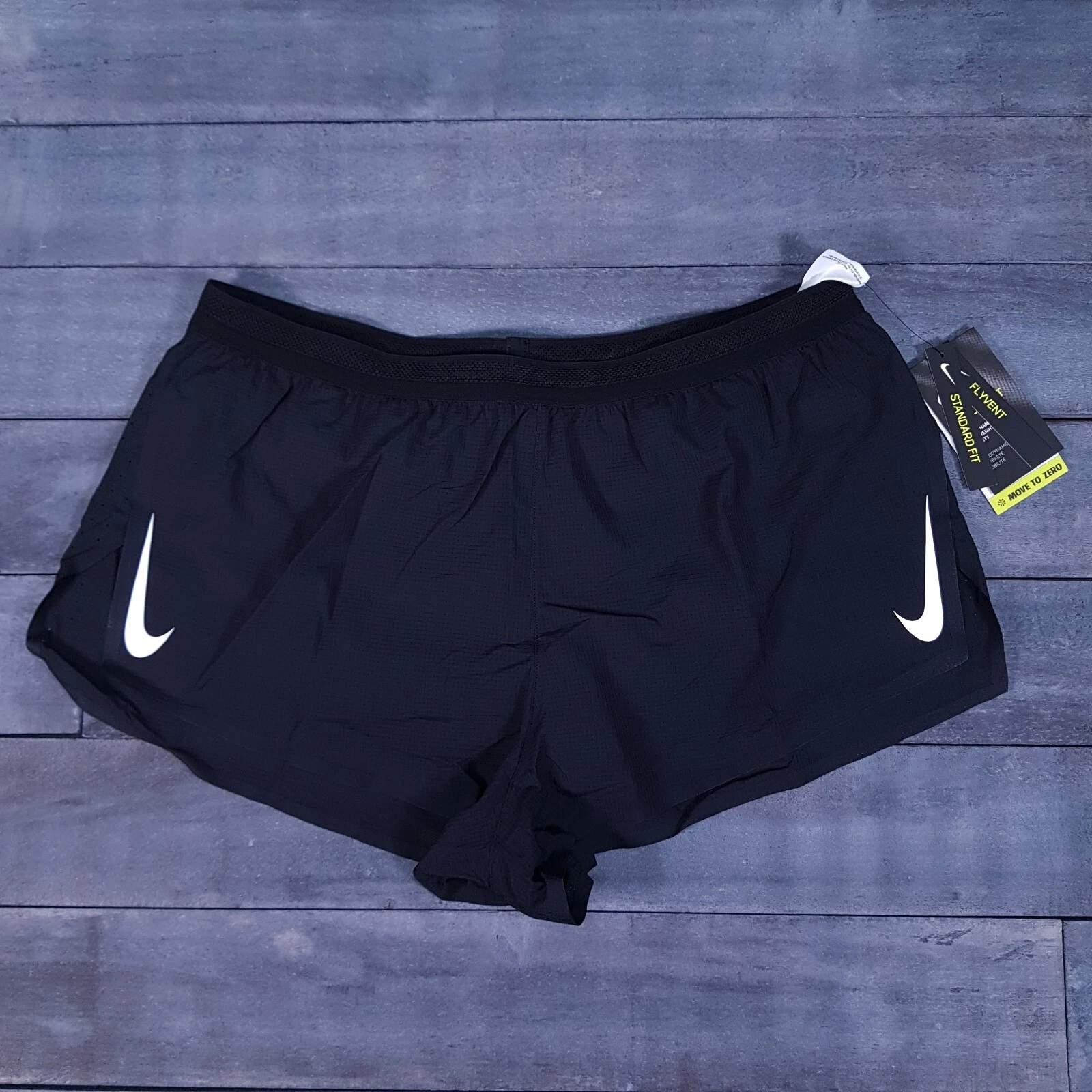 NIKE Aeroswift Dri-Fit ADV 2” Running Shorts Mens 3XL Black White