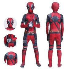 Size 6-7 Kids Deadpool Halloween Marvel Boys Costume 6-7 years old cosplay 130
