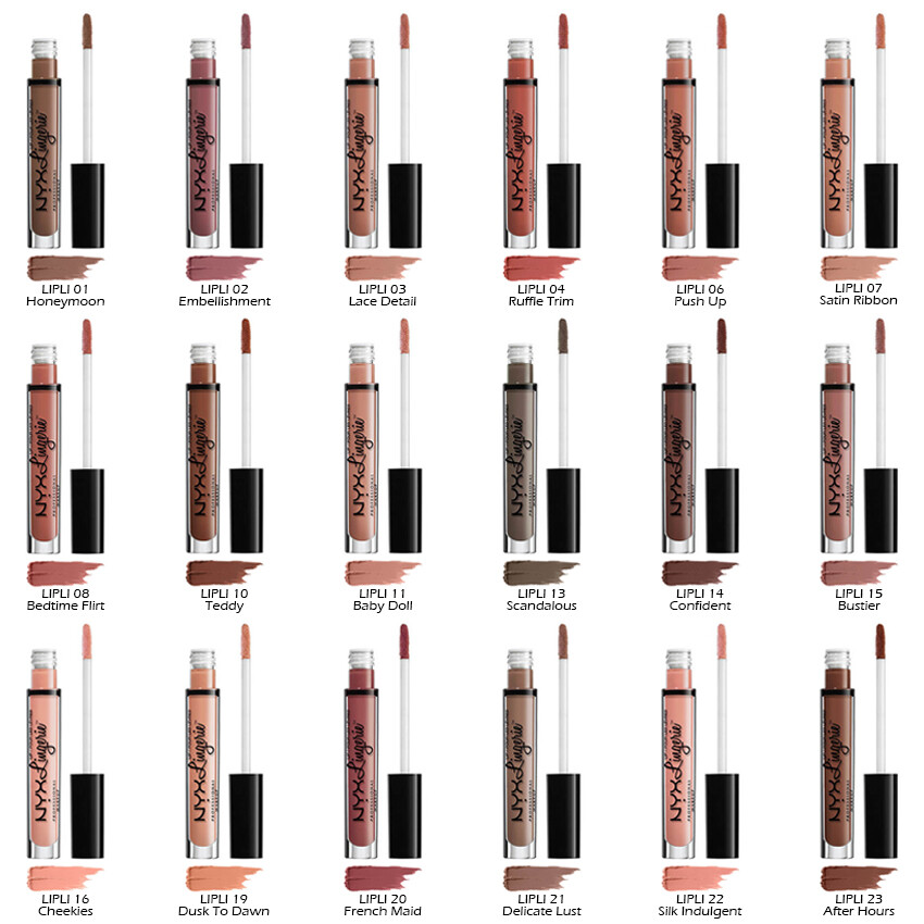 nyx　ニュクス 18 NYX Lip Lingerie Liquid Lipstick - Matte Finish 