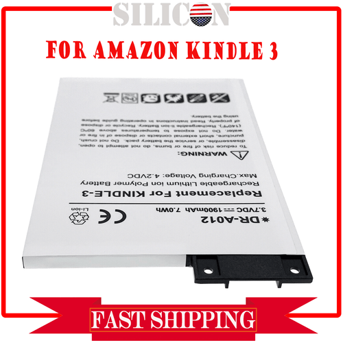 Batteria 3,7 V per DR-A012 Amazon Kindle-3 3G tastiera grafite D00901 eReader - Foto 6 di 6