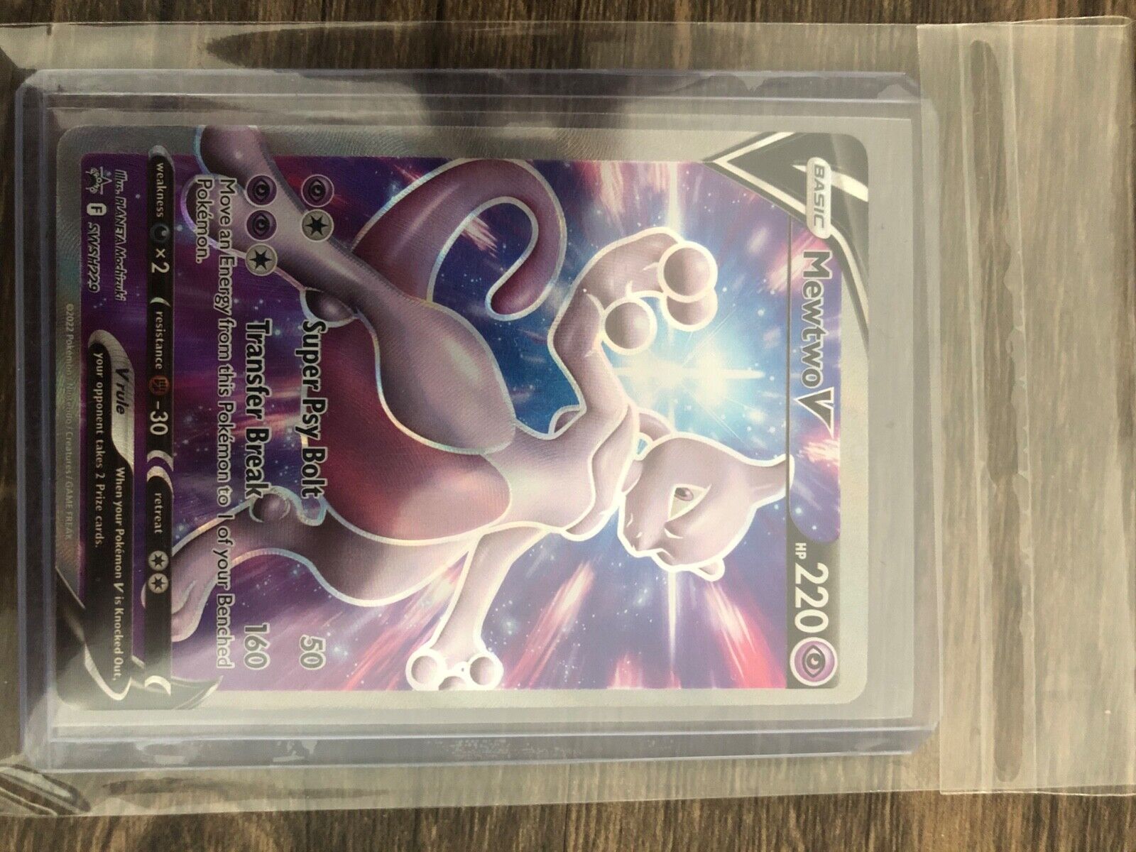 Carta Pokémon Tcg Mewtwo V - Promo Swsh229 Pokemon Go