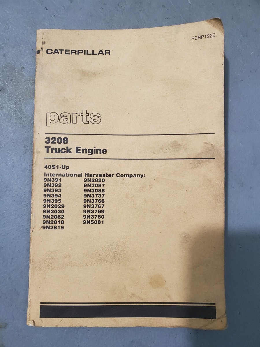 Y*A様 caterpillar 部品カタログ　3冊 Caterpillar 3208 Engine Parts Manual | eBay