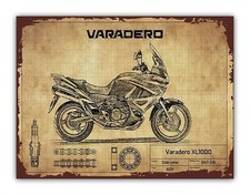 Honda Varadero XL1000 Style Motorcycle Metal Garage Sign Workshop Shed