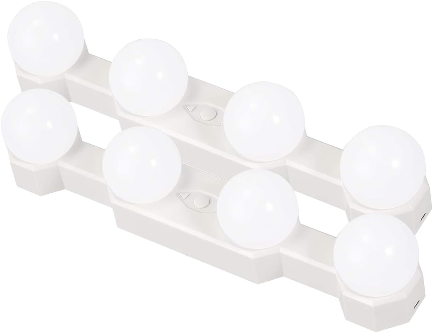 Portable Cordless LED Makeup Mirror with Adjustable Brightness and Color-image