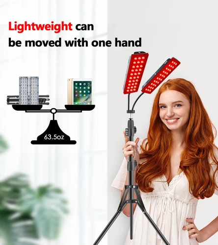 Red Light Therapy Lamp Light Body Pain Relief 660nm Red and 850nm Near Infrared - Bild 9 von 14
