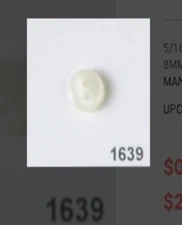 Dill Buttons ~ (1639) - 5/16" - 2 ct