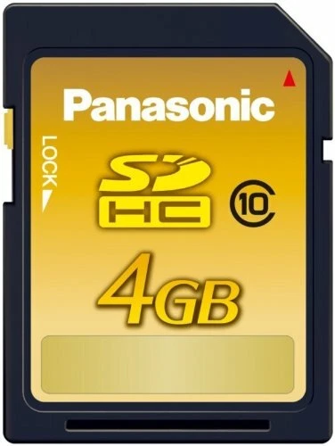 Panasonic Japan 4GB SDHC Memory Card CLASS10 RP-SDWA04GJK NEW - Image 2 of 2