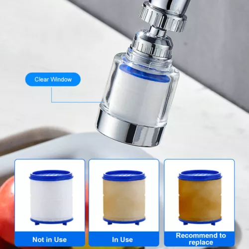 Rubinetto Filtro Acqua Rubinetto Filtrazione Cucina Bagno Montaggio Lavello Sistema Purificatore - Foto 6 di 10