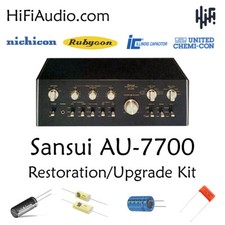 Sansui AU-7700 rebuild restoration recap upgrade kit repair filter capacitor