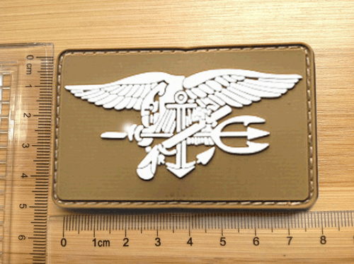 PARCHE TÁCTICO DEL EJÉRCITO DEL EJÉRCITO DEL EQUIPO DE SELLOS DE LA MARINA EE. UU. LOGOTIPO TRIDENTE 3D PVC EE. UU. - Imagen 3 de 7