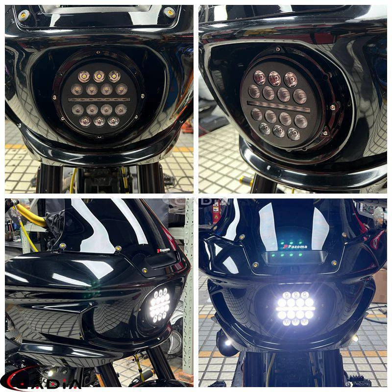 5-3/4" 5.75" LED Headlight DRL For Harley Softail Low Rider ST FXLRST 2022-2025 - Image 4 of 4