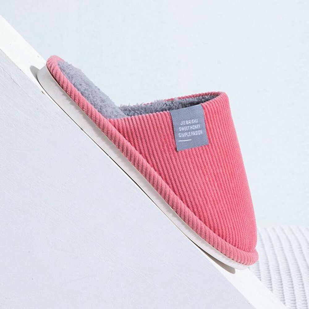 SAOLA Nuova Moda 36~45 Ciabatta Pelliccia Interno Uomo Antiscivolo Peluche Suola Morbida Donna Unisex