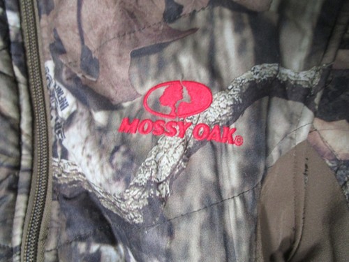 Mossy Oak Break-Up Infinity S 34/36 Camo Jacket Full Zip Pockets Red Accent Logo - Picture 2 of 6