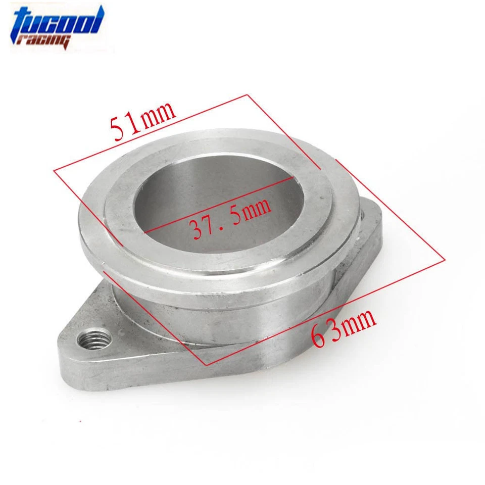 Adaptador de brida universal de acero inoxidable de 38 mm a 44 mm Vband MV-R Wastegate EE. UU. Foto 4 de 4