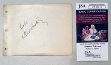 Buster Crabbe Signed Autographed 4.5 x 6 Album Page JSA Tarzan Buck Rogers