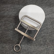 Male Bondage Fixture Stainless Steel Scrotum Testicle Ball Clamp Crusher CBT SM