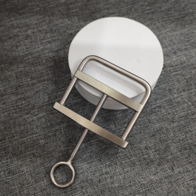Male Bondage Fixture Stainless Steel Scrotum Testicle Ball Clamp Crusher CBT SM