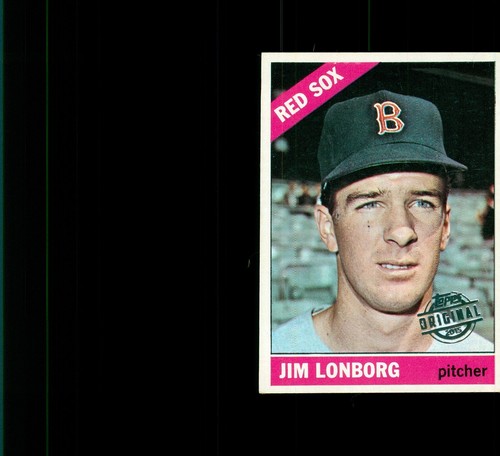 Jim Lonborg 1966 Topps Buyback Original Stamped - 2015 - Boston Red Sox