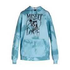 Nightmare Before Christmas Women's Jack  Sally Graphic Hoodie Size XS 0-2 