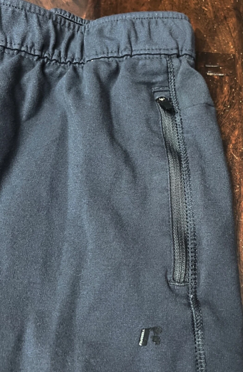 Russell Athletic Mens Dark Smoky Blue Track Pants w Zipper