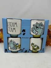 Rae Dunn Disney Pixar Monsters Inc SCREAM TEAM Ramekins BOO MIKE SULLEY Nib Vhtf