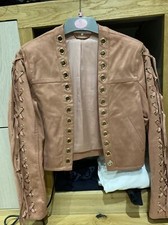 House Of Cb Suede Pink Jacket Size Small